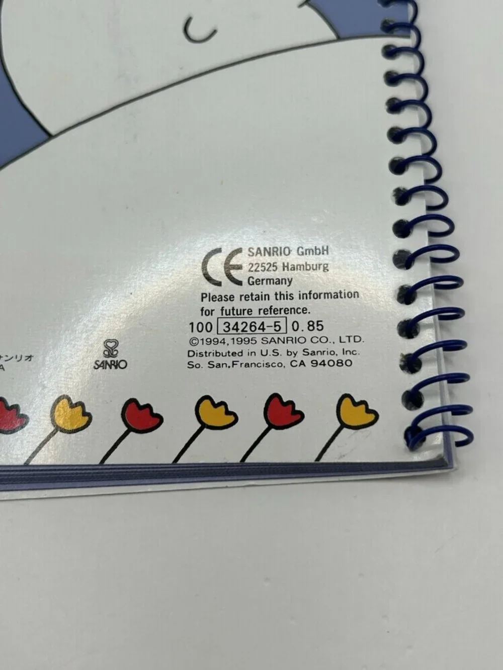 Sanrio 1995 Picke Bicke Spiral Notepad 33 Sheets Vintage Pickebicke Puff Bird